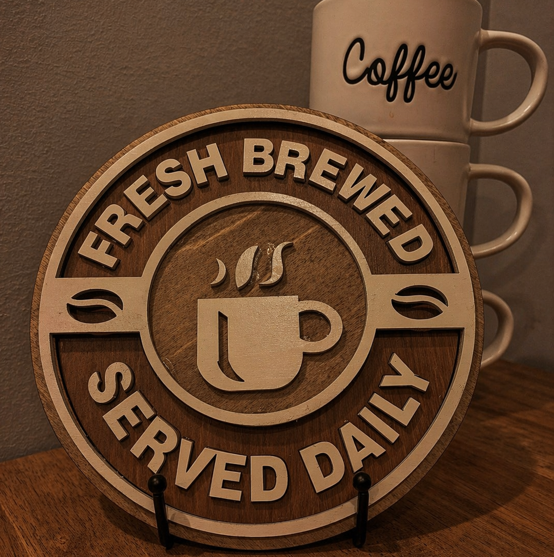 Fresh Brewed Coffee Sign