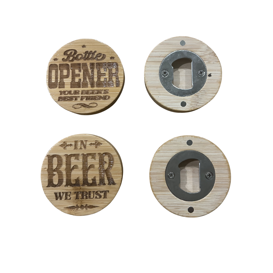 Round Magnetic Bottle Openers